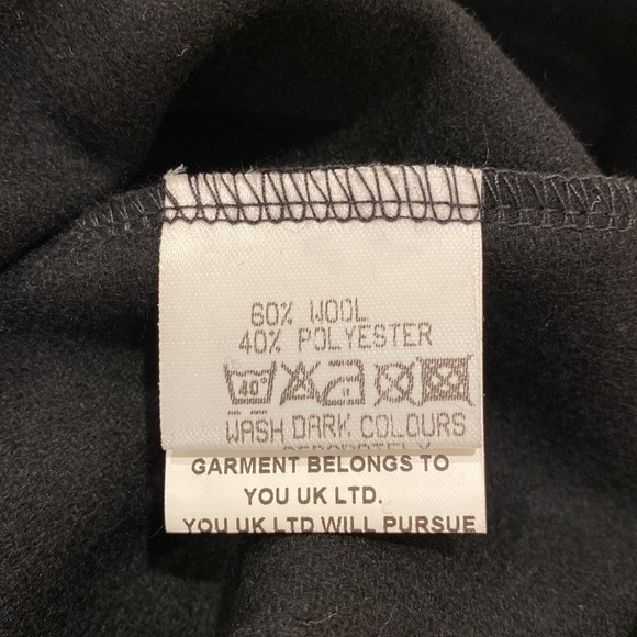 NWT.  Love Black Wool Pleated Dress.  34” length - Picture 14 of 15